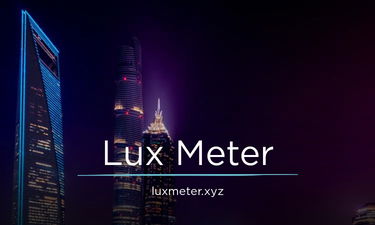 LuxMeter.xyz - Creative brandable domain for sale